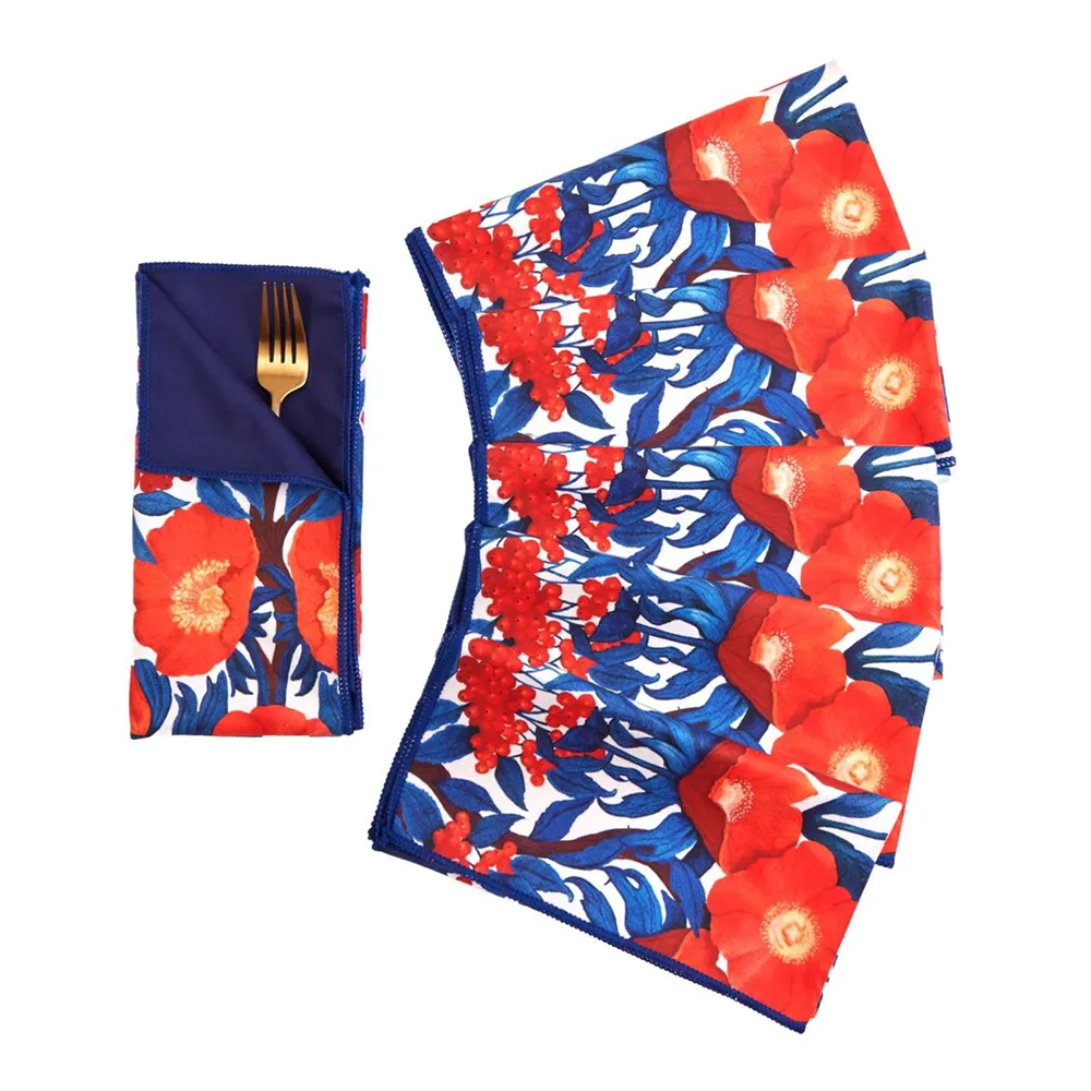 Icelandic Poppy Eco Dinner Napkins (Set of 6)