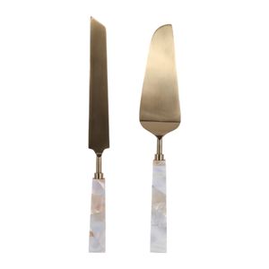 CARVERMOOR SET OF 2 WHITE SERVEWARE 1 (IN) 4