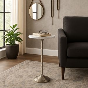 FALTONLEY WHITE ACCENT TABLE 26 (IN) 12