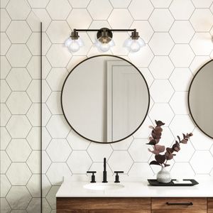 Julian 24'' Wide 3-Light Vanity Light - Matte Black 8