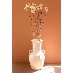 Set of 12 Cornhusk Botanicals on a Bamboo Stem / Magnolia 4