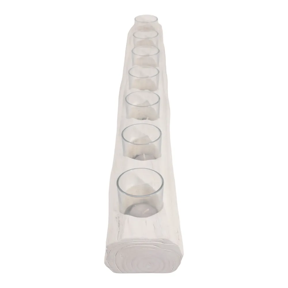 ENNISMORE WHITE TEALIGHT HOLDER 4 (IN)