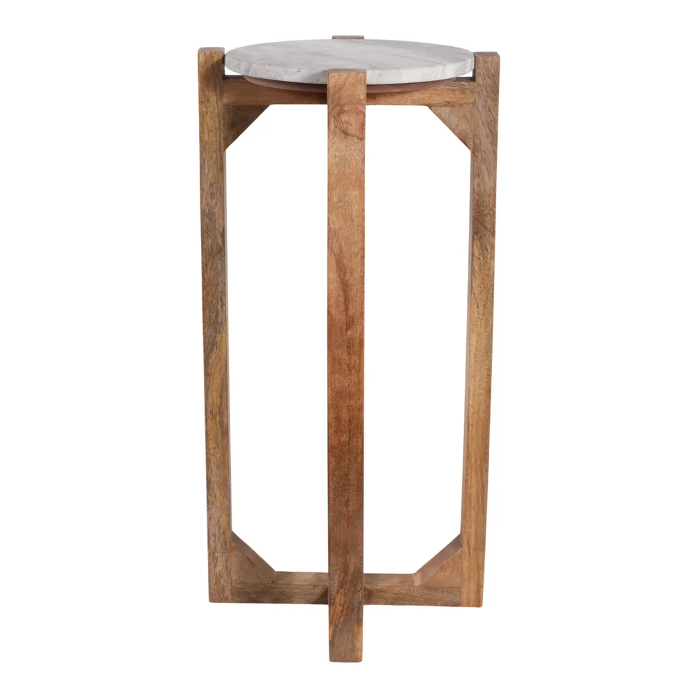 ELWYNOAK IVORY ACCENT TABLE 24 (IN)