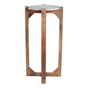 ELWYNOAK IVORY ACCENT TABLE 24 (IN) 4