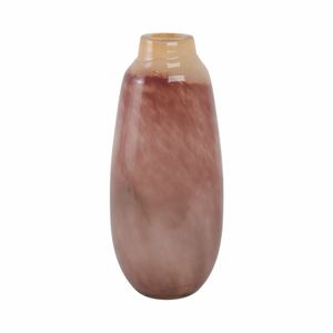 CLYDE PINK GLASS VASE 13 (IN) 5