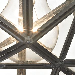 Moravian Star 11'' Wide 1-Light Flush Mount - Oil Rubbed Bronze 5