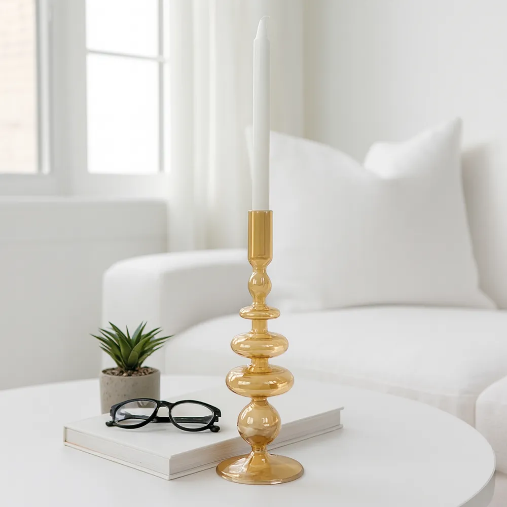 ELLENLAND GOLD CANDLE HOLDER 11 (IN)