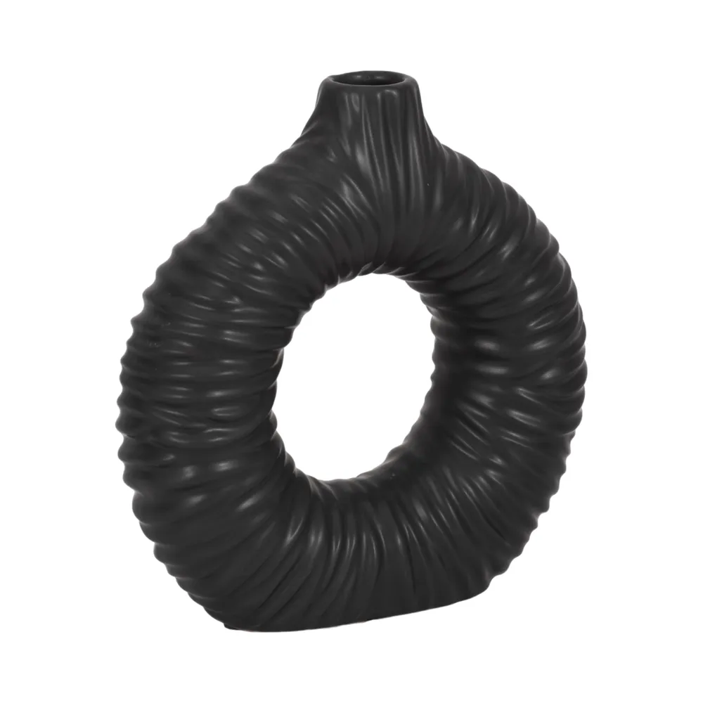 CANTONGATE BLACK VASE 9 (IN)