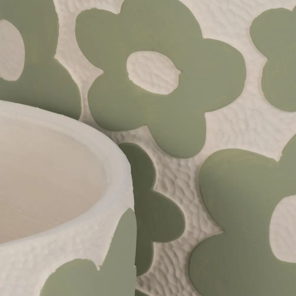 AXELGROVE SET OF 2 GREEN PLANTER 8 (IN)