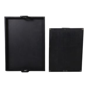 BAXTERMOOR SET OF 2 BLACK TRAY 5 (IN) 7