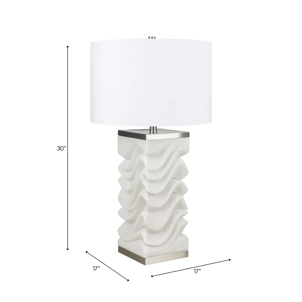 ELLIOTWICK WHITE LAMP 30 (IN)