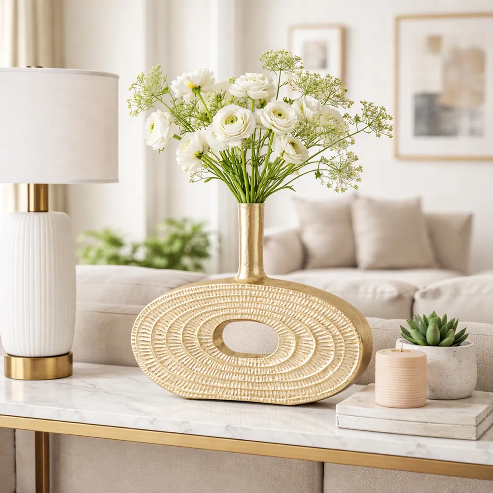 MASONWICK GOLD VASE 12 (IN)