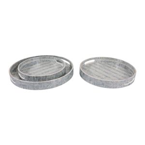 HARLANWORTH SET OF 3 BLUE TRAY 2 (IN) 5