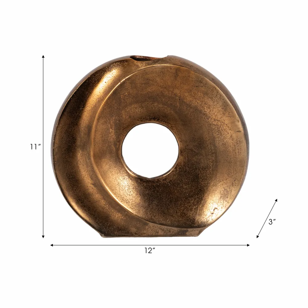 ELMONTSTONE BRONZE VASE 11 (IN)