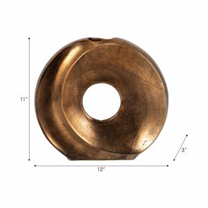 ELMONTSTONE BRONZE VASE 11 (IN) 9