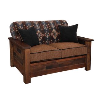Barnwood  Americana Loveseat - Customer Fabric - Seat:  Fabric TBD; Backrest:  Fabric TBD