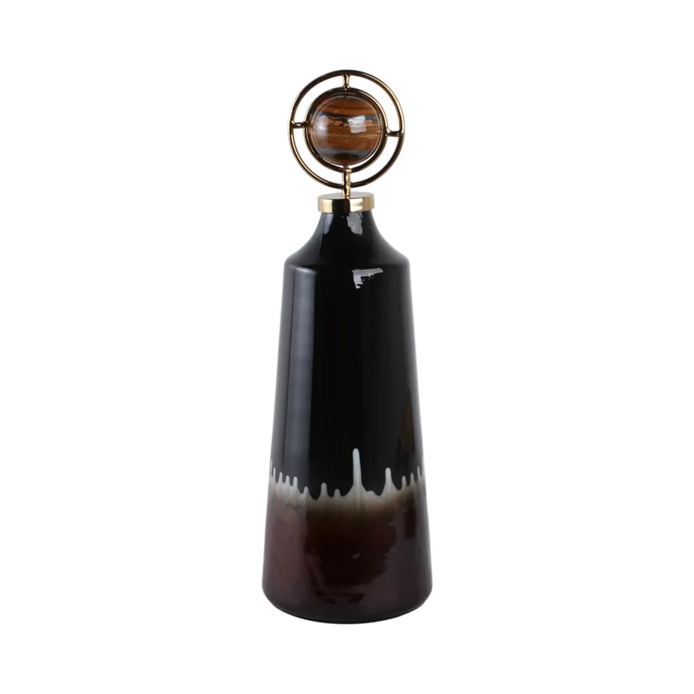 GRAYDONWIND BROWN GLASS VASE 23 (IN)