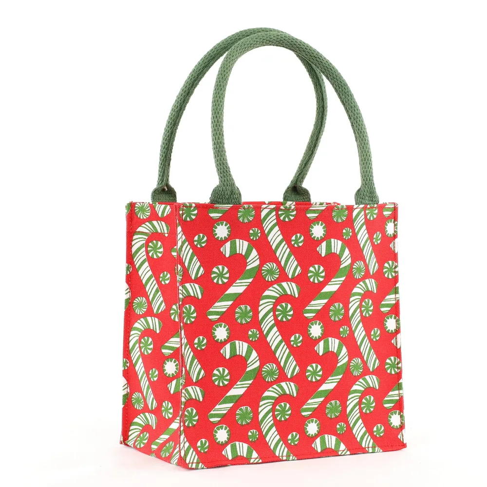 Candy Cane Joy Reusable Itsy Bitsy Gift Bag