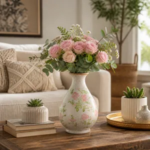 CANTONOAK PINK VASE 8 (IN) 11