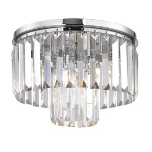 Palacial 12'' Wide 1-Light Flush Mount - Polished Chrome 1