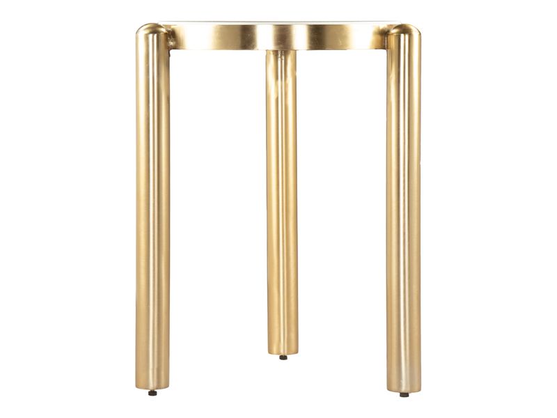 Noan Side Table White & Gold 4