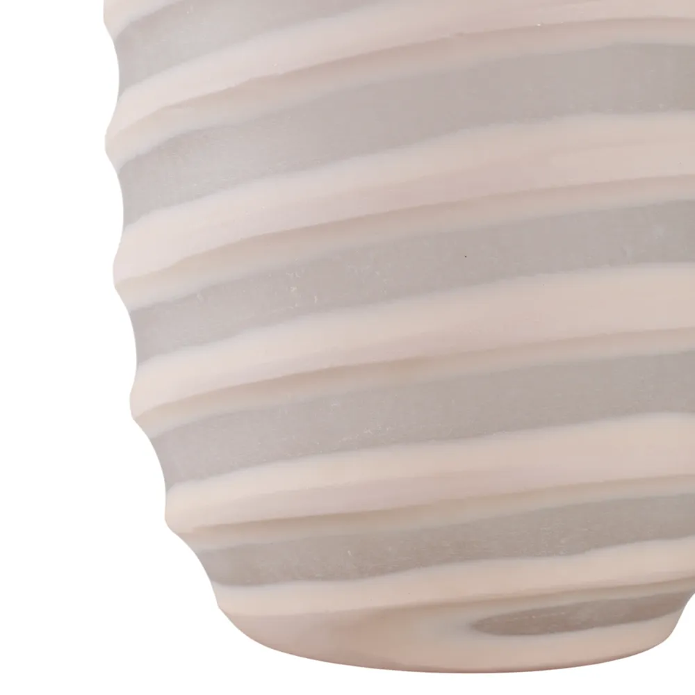 SAMSONWICK IVORY GLASS VASE 18 (IN)