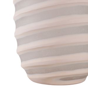 SAMSONWICK IVORY GLASS VASE 18 (IN) 6