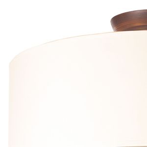Winterberry 16'' Wide 3-Light Semi Flush Mount - Antique Darkwood 2