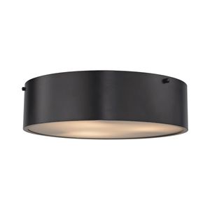 Clayton 16'' Wide 3-Light Flush Mount - Oil Rubbed Bronze 1