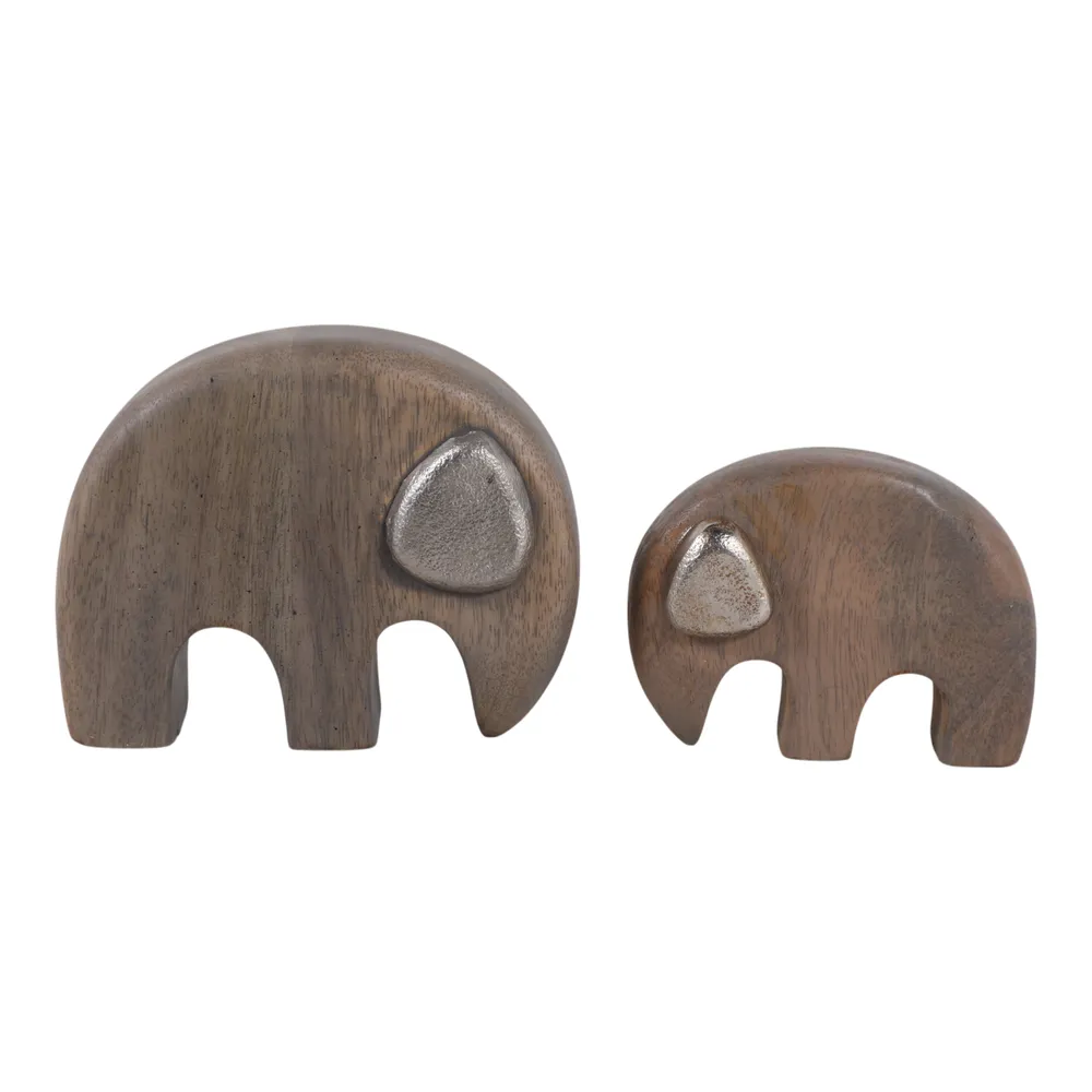 HESTONFORD SET OF 2 BROWN DECOR 4 (IN)