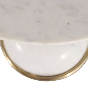ROMANGATE WHITE TABLE 22 (IN) 6