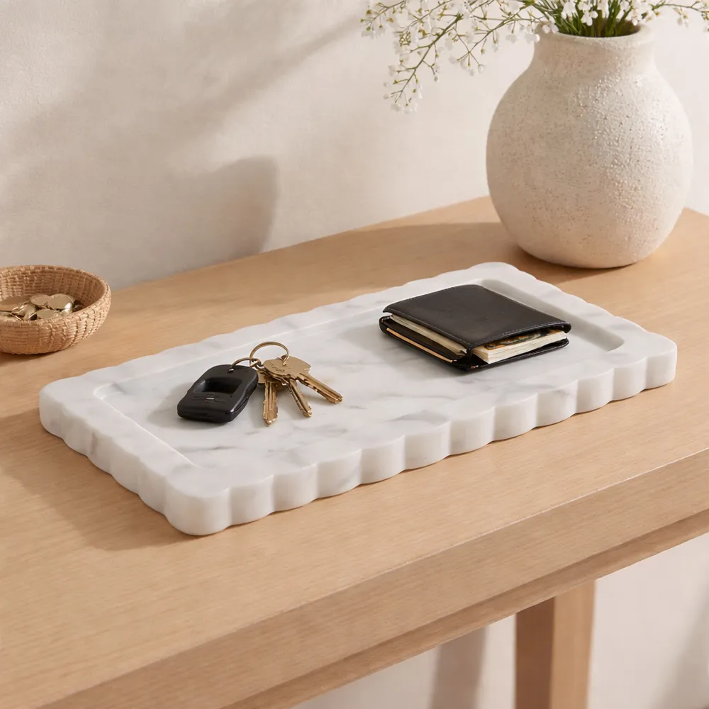WOODSONSTONE WHITE TRAY 1 (IN)