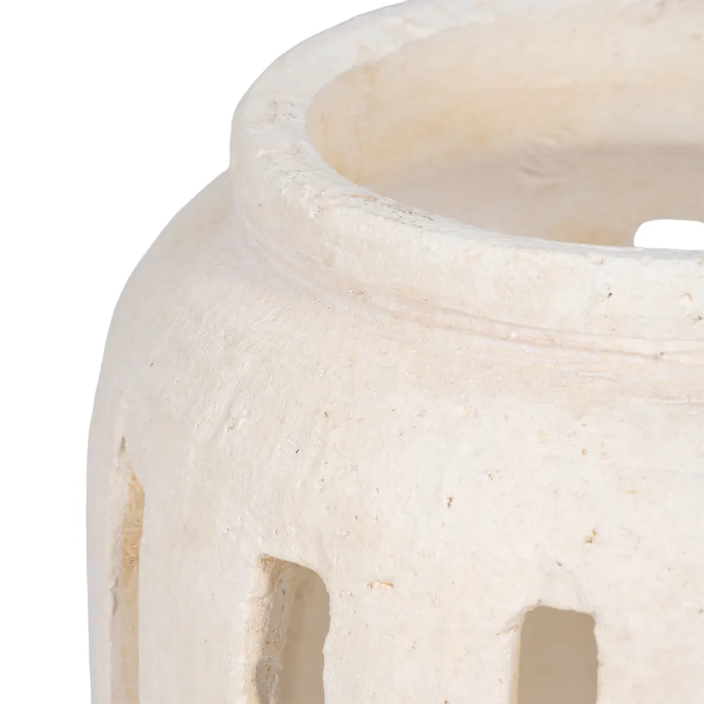 GARNETTCREST WHITE LANTERN 8 (IN)