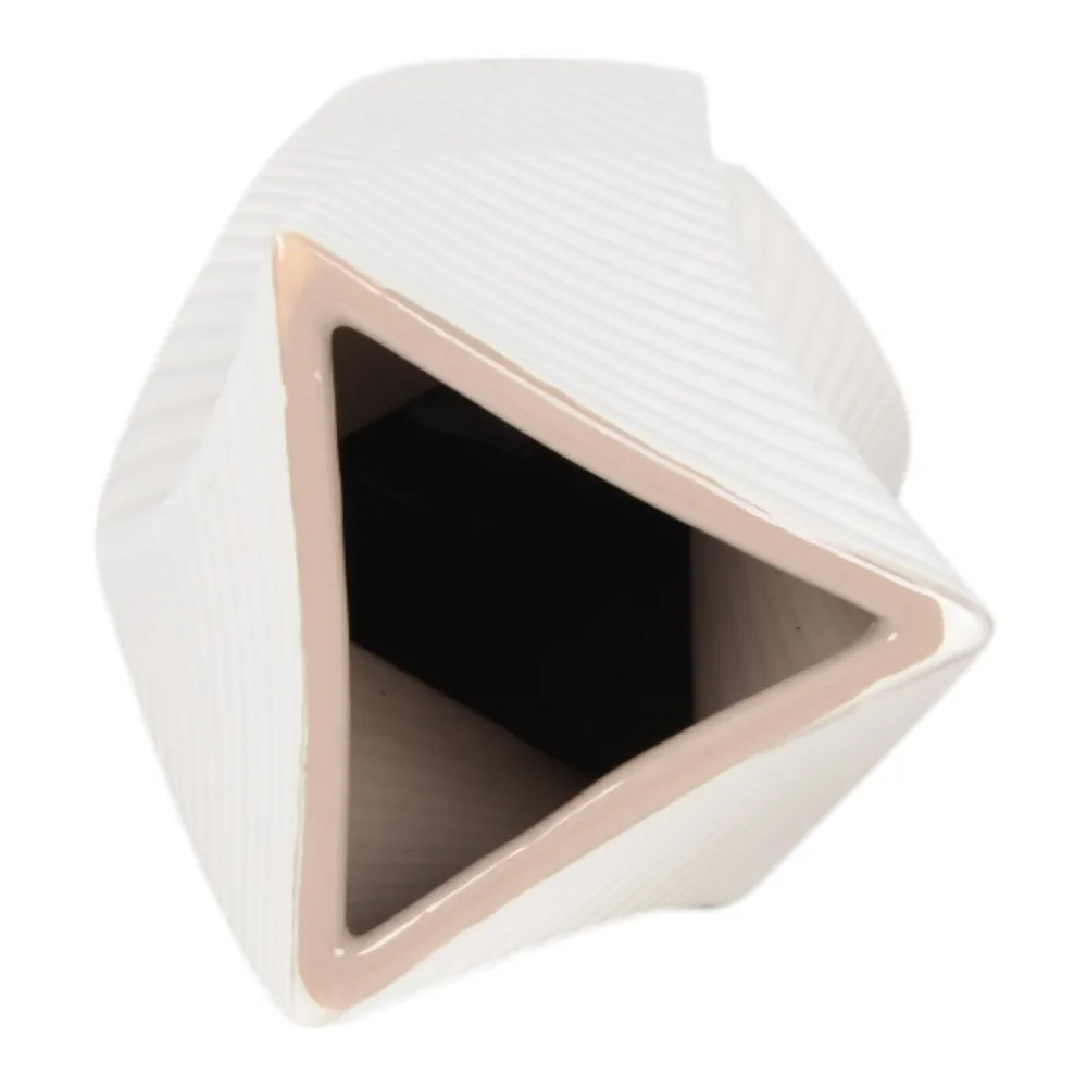 CASEYWAY WHITE VASE 12 (IN)