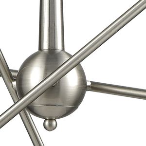 Delphine 28'' Wide 6-Light Chandelier - Satin Nickel 4