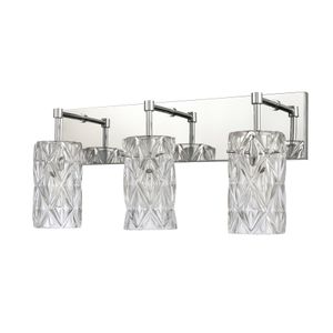 Forma de Crystal 23'' Wide 3-Light Vanity Light - Polished Chrome 2