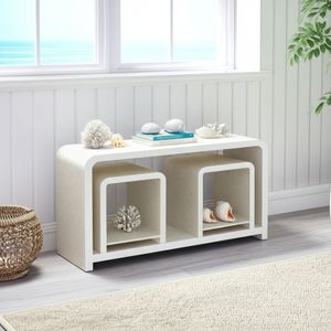 DERMOTHOLM SET OF 3 IVORY CONSOLES 47 (IN) 11