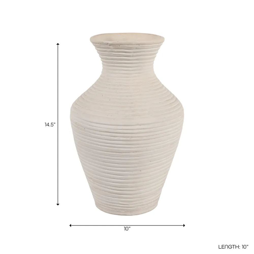 ROLAND IVORY VASE 15 (IN)