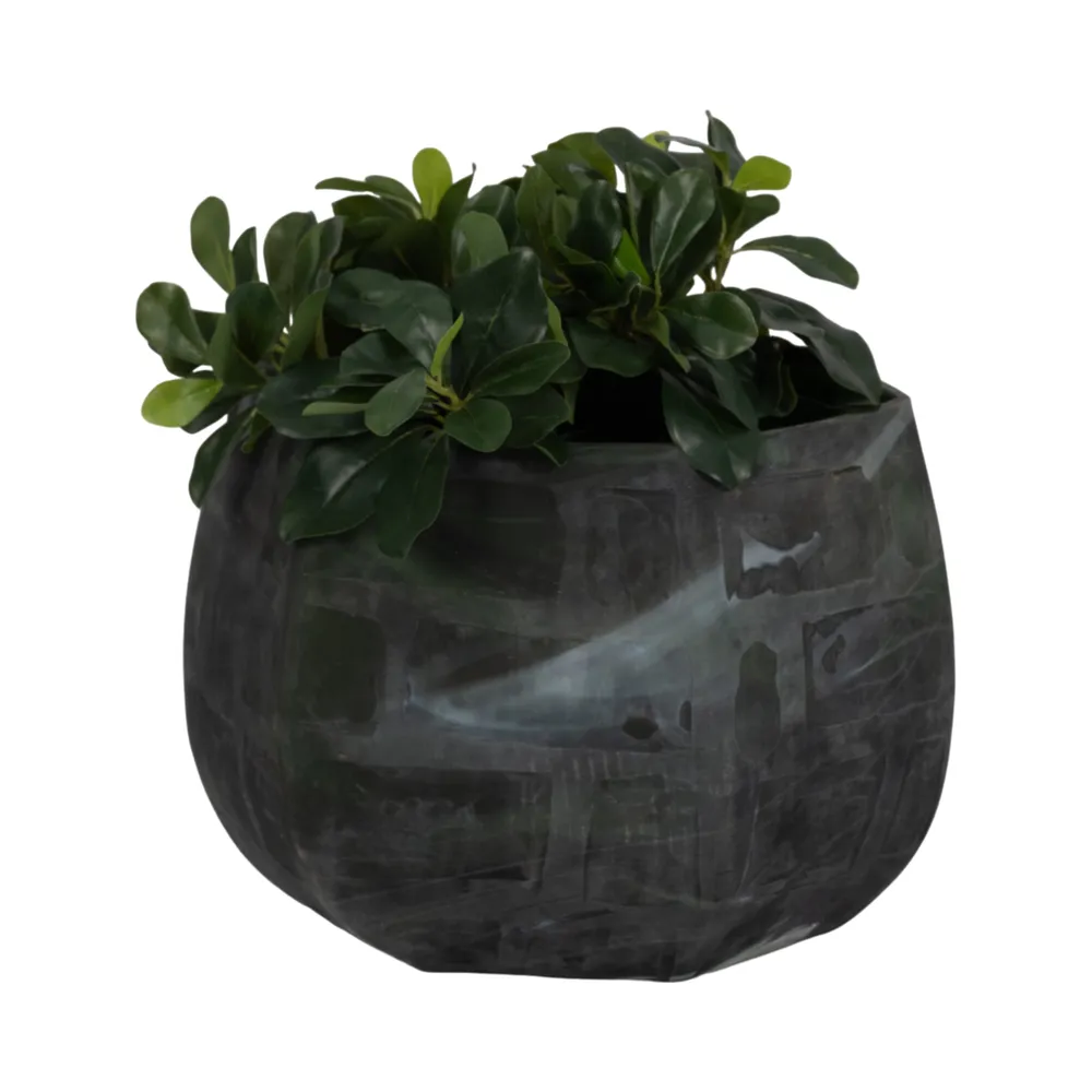DYLANDALE GREEN GLASS VASE 10 (IN)