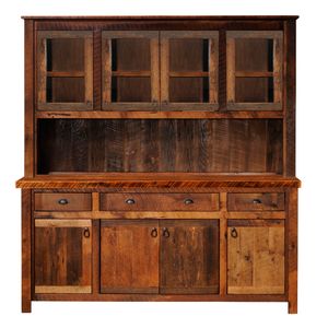 Barnwood 75-inch Buffet & Hutch - Artisan Top 2