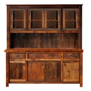 Barnwood 75-inch Buffet & Hutch - Artisan Top