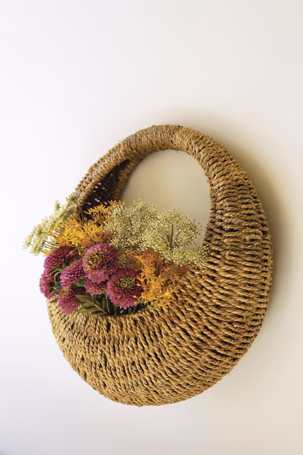 Woven Vine Wall Basket