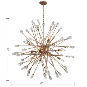 Serendipity 38'' Wide 9-Light Chandelier - Matte Gold 2