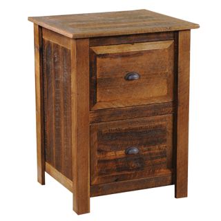 Barnwood Two Drawer File Cabinet