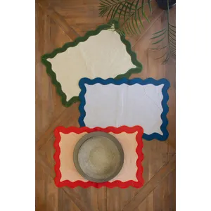 Ruffle Edge Placemat / Poppy 7
