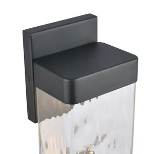 Cornice 9.75″ High Integrated LED Outdoor Sconce - Charcoal Black 7