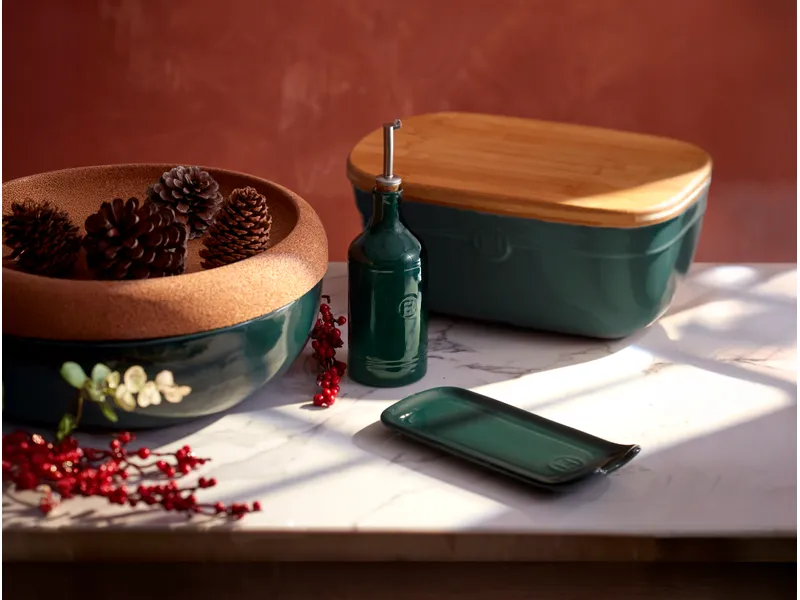 EMILE HENRY Spoon Rest, 9.1x4.3x1.2"/23x10.5x3cm, Cedar 2
