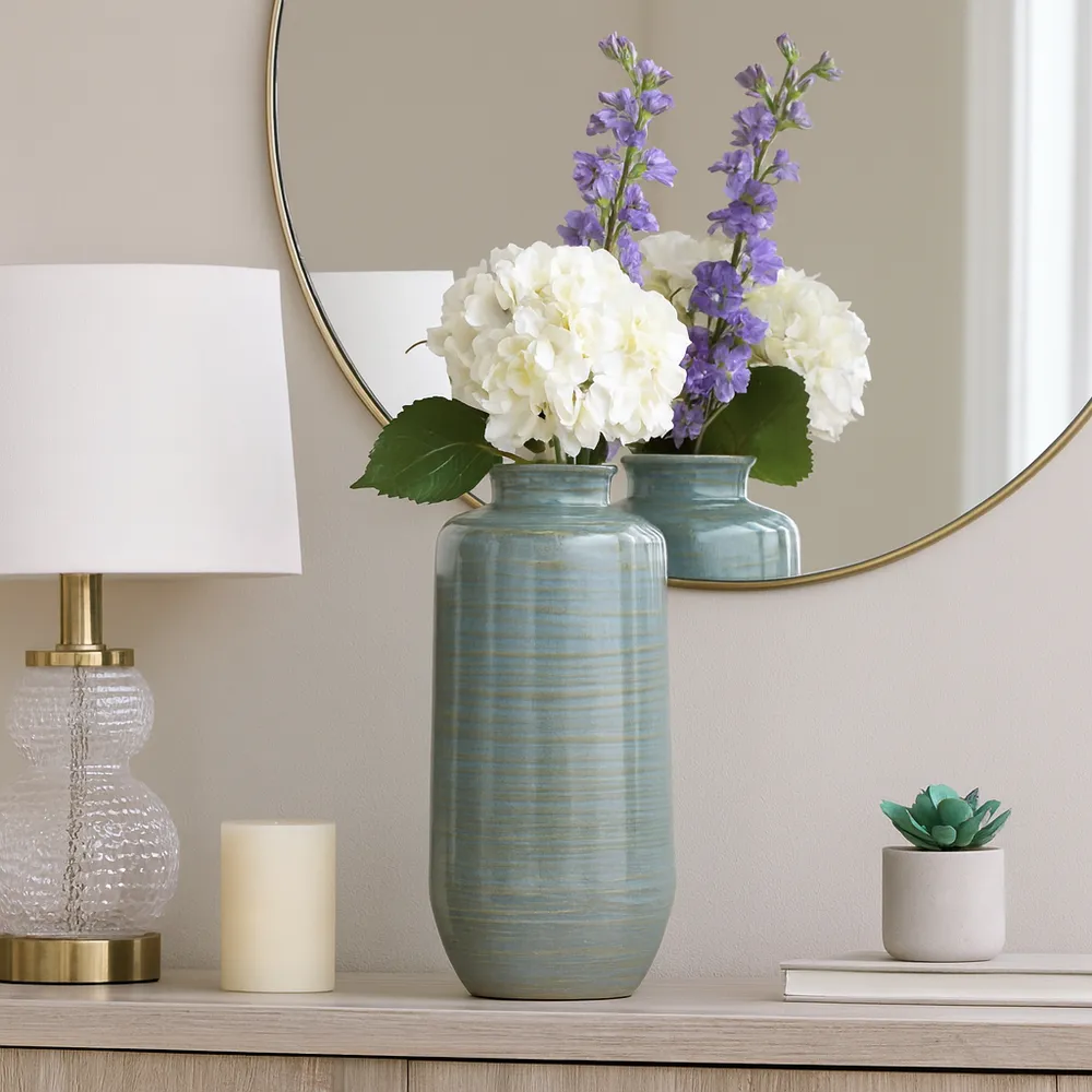 HOLLISSIDE GREEN VASE 16 (IN)