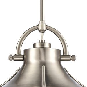 Urbanite 13'' Wide 1-Light Pendant - Satin Nickel 3