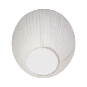 ADLERGROVE WHITE GLASS VASE 18 (IN) 7